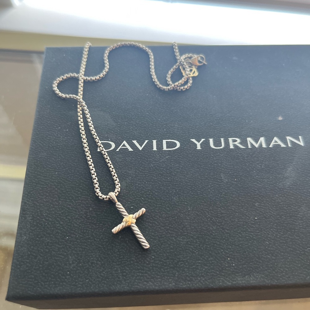 David Yurman cross necklace.